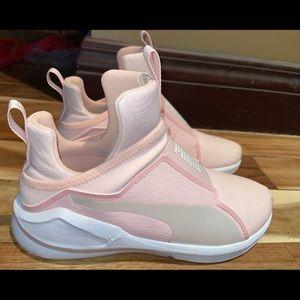 Puma women pink high top sneakers